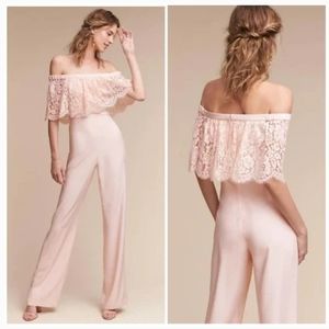 Theia Off-the-Shoulder Romper